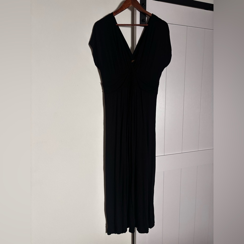 IMAN Black Elegant Maxi Dress (XL)